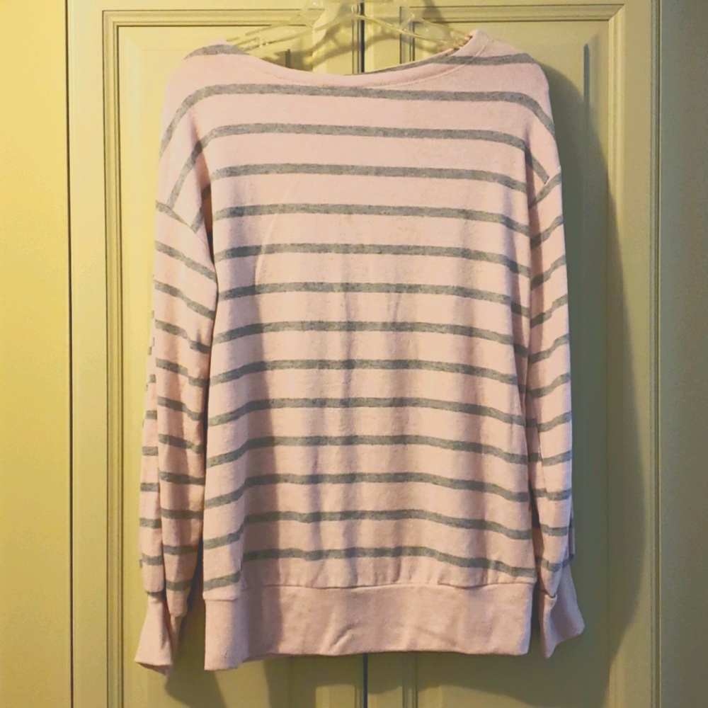 Motherhood Maternity Pink & Grey Sweater, Size S